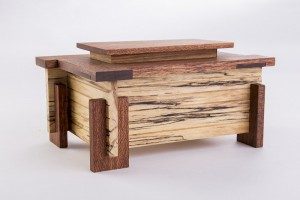 Frank Lloyd Wright-inspired box by Myron Williams. Photo by Dero Sanford. 