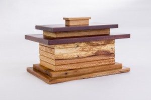 Frank Lloyd Wright-inspired box by Myron Williams. Photo by Dero Sanford. 