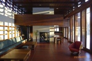 Interior of the Bachman-Wilson House prior to deconstruction. 