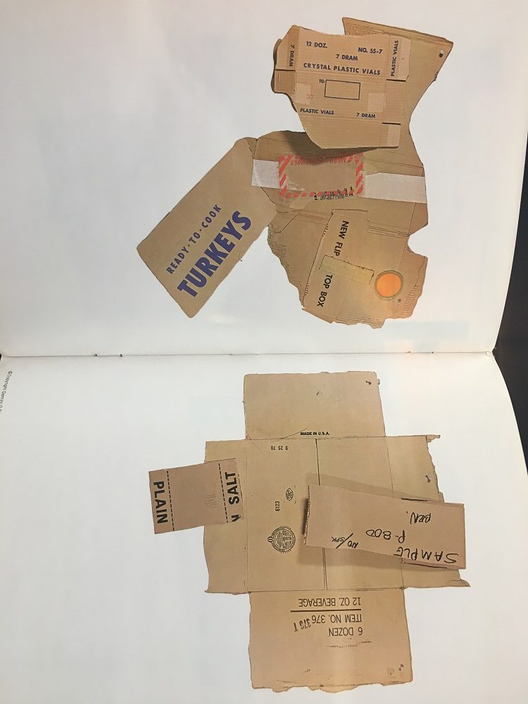 A spread from Cardbirds, by Robert Rauschenberg. Crystal Bridges Museum of American Art Library