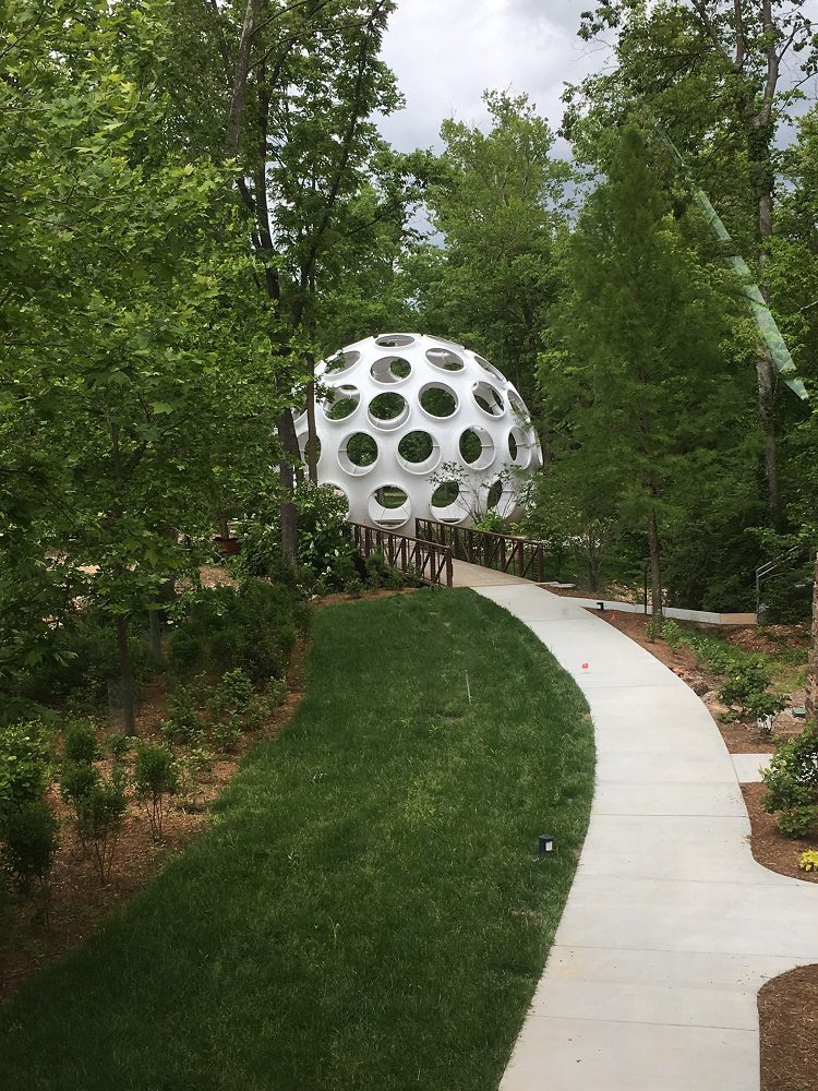 Buckminster Fuller's Fly's Eye Dome at Crystal Bridges Museum of American Art