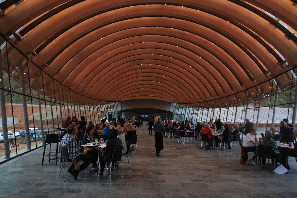 an image of eleven restaurant before the ponds were filled