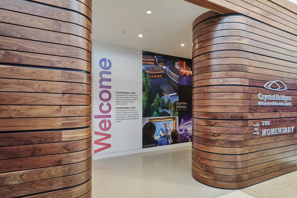 Wooden entrance with 