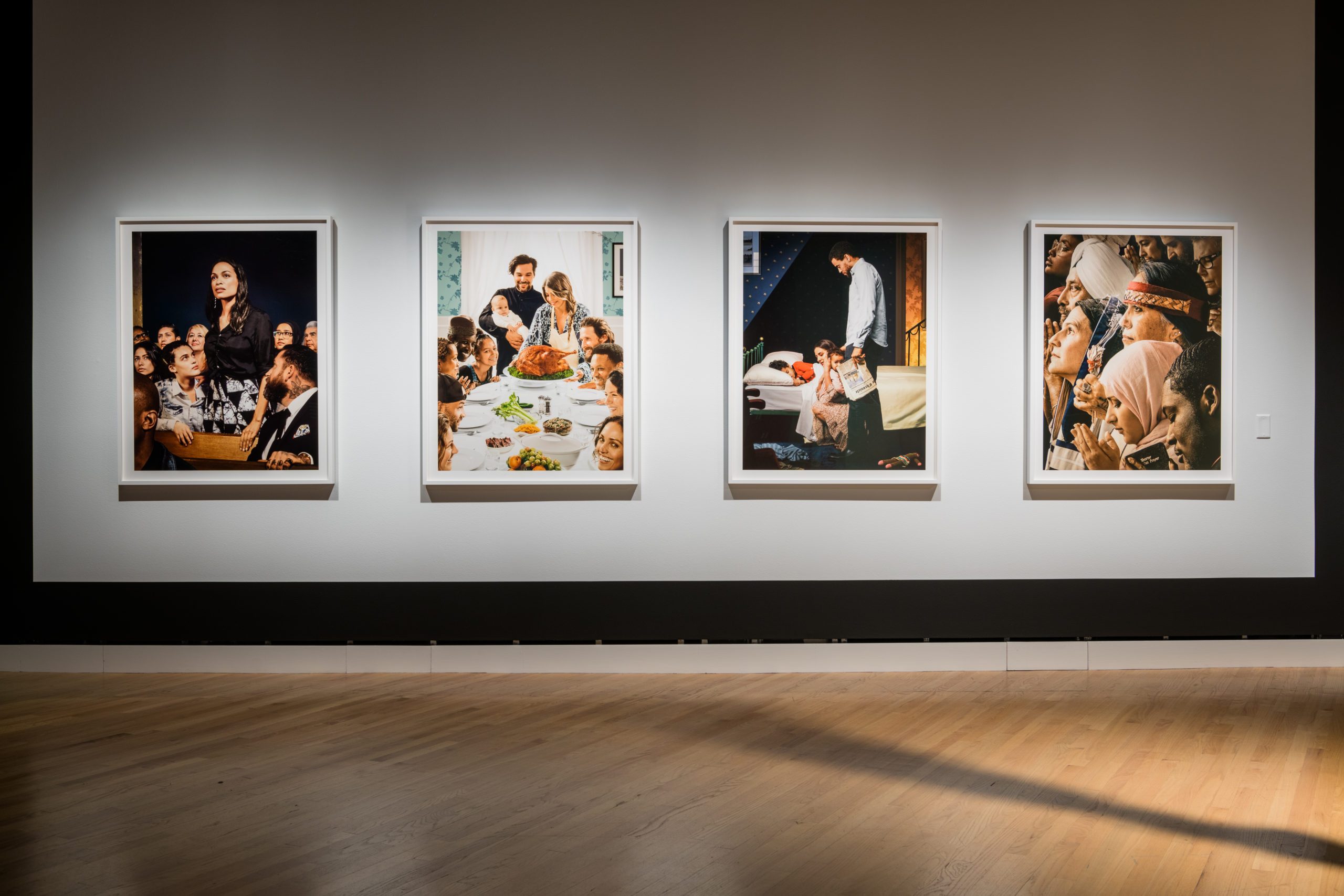 Hank Willis Thomas co-founded For Freedoms. His Four Freedoms photo campaign is on display in Hank Willis Thomas: All Things Being Equal…  Photo by Ironside Photography / Stephen Ironside.